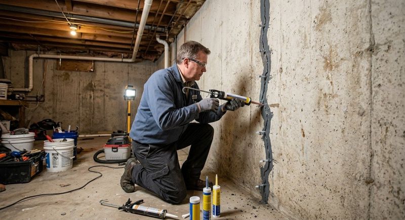 Basement Crack Repair in Bellingham, WA