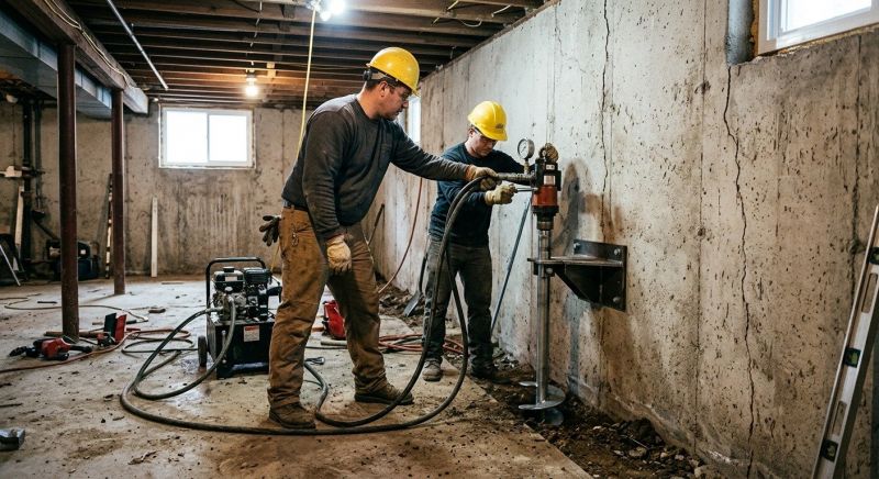 Basement Stabilization in Bellingham, WA
