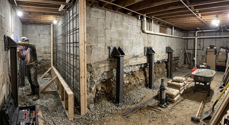 Basement Stabilization in Bellingham, WA