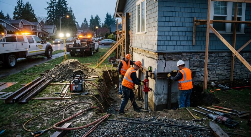 Building Foundation Repair in Anacortes, WA
