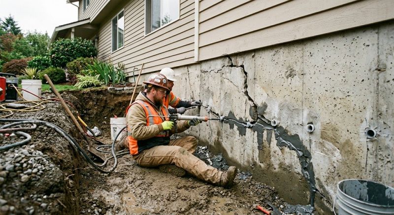 Cracked Foundation Repair in Blaine, WA