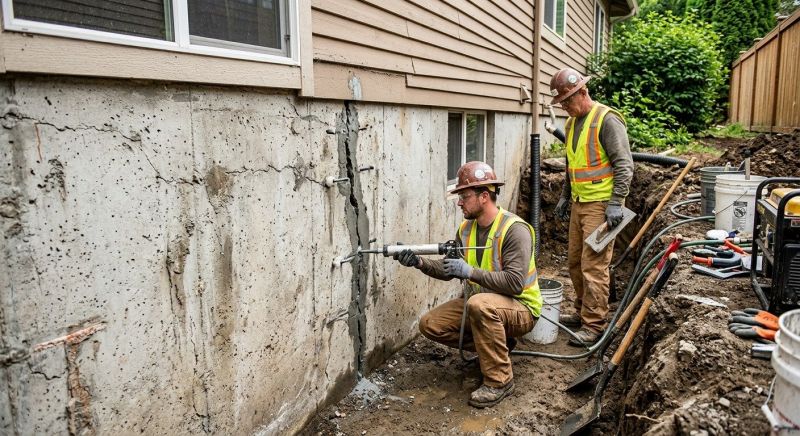 Cracked Foundation Repair in Burlington, WA