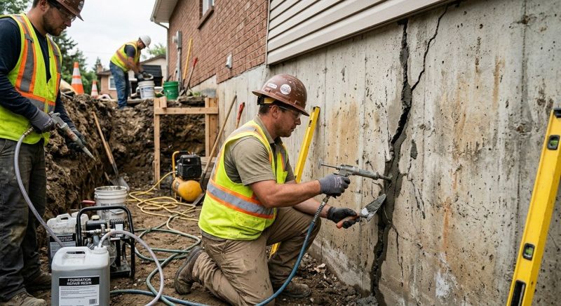 Cracked Foundation Repair in Burlington, WA