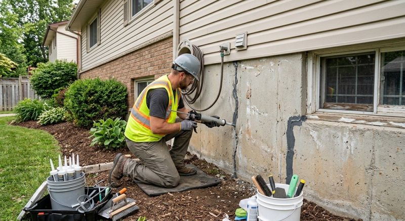 Foundation Crack Sealing in Bellingham, WA