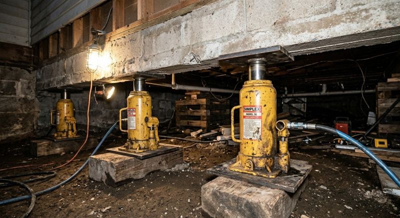 Foundation Jacking in Eastsound, WA