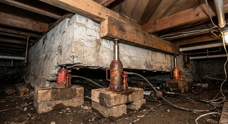 Foundation Jacking in Eastsound, WA