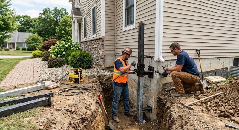 Foundation Stabilizing in Eastsound, WA