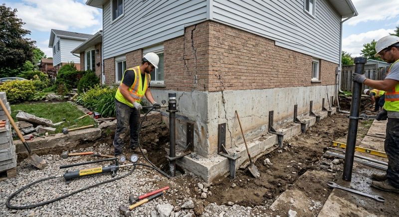 Foundation Stabilizing in Eastsound, WA