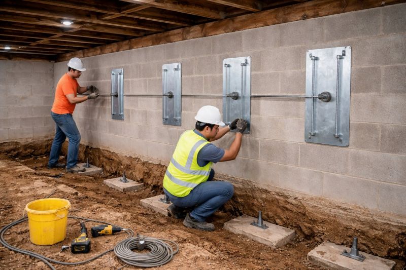 Foundation Stabilizing in Eastsound, WA