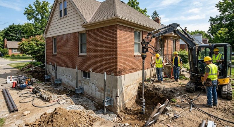 Foundation Stabilizing in Eastsound, WA