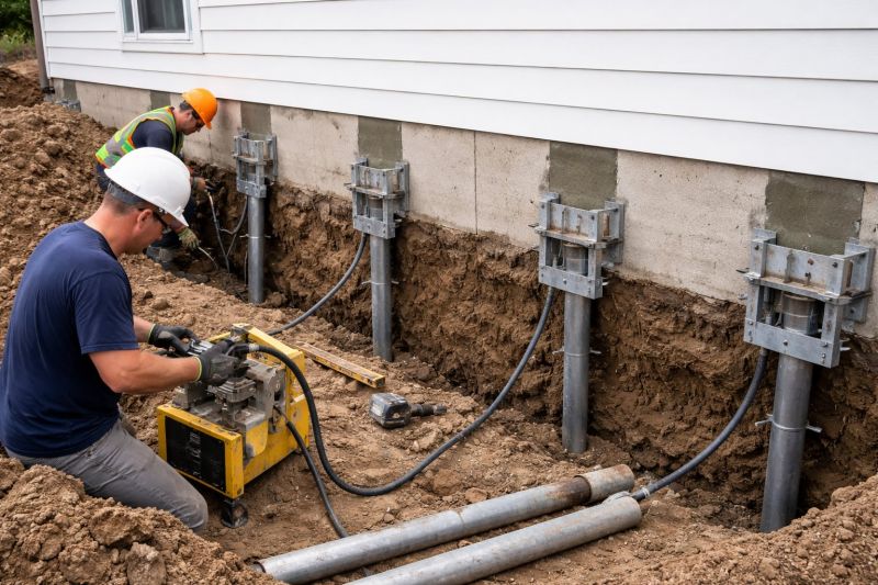 Helical Piers Installation in Bellingham, WA