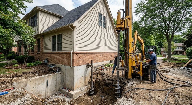 Helical Piers Installation in Bellingham, WA