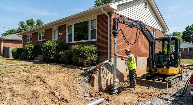 Helical Pile Installation in Bellingham, WA