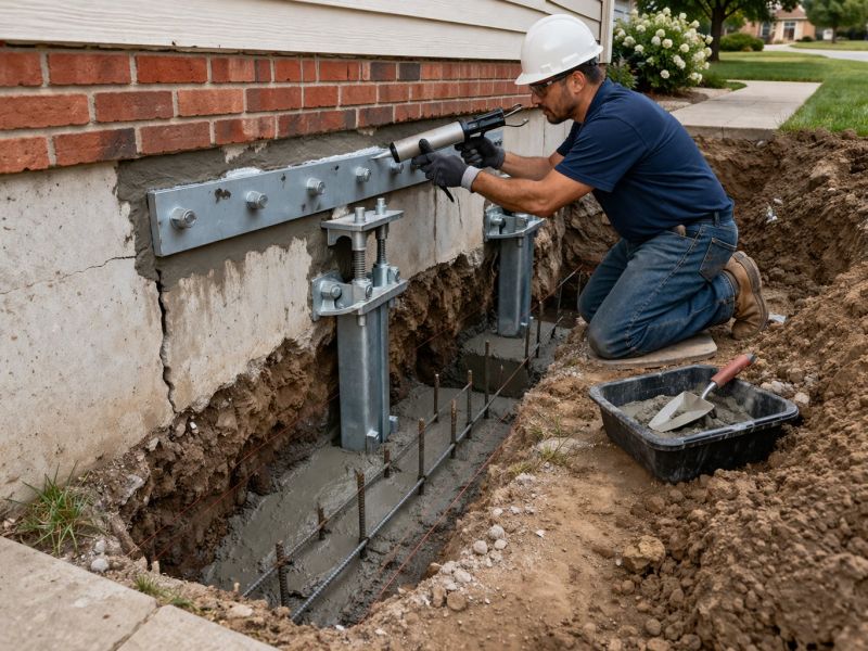 Sinking Foundation Repair in Lynden, WA