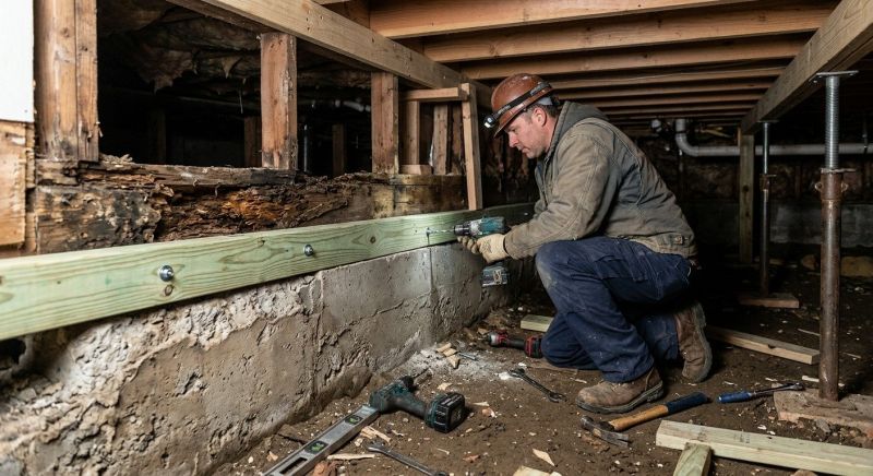 Sinking Foundation Repair in Lynden, WA